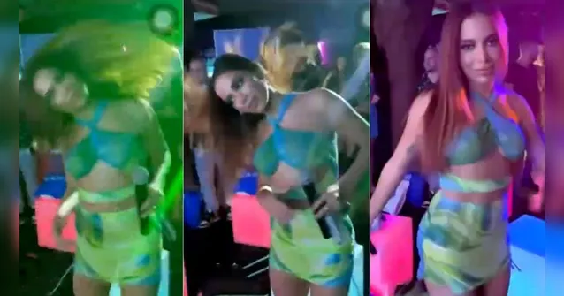 Imagem ilustrativa da notícia Vídeo: Anitta canta e imita Joelma em festa particular