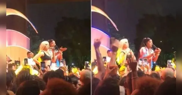 Imagem ilustrativa da notícia Luísa Sonza, Vitão e Whindersson se encontram em show