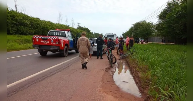 Imagem ilustrativa da notícia Vídeo: grupo de ciclistas é atropelado na Grande Belém