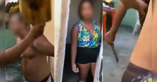 Imagem ilustrativa da notícia Vídeo: esposa bate em homem com amante em confraternização