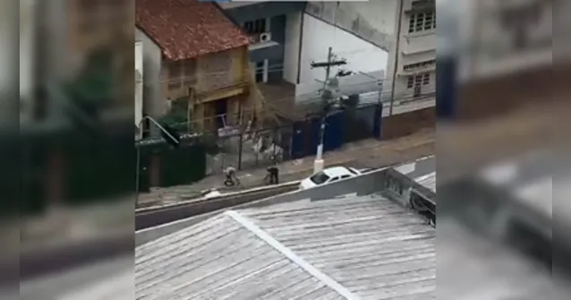 Imagem ilustrativa da notícia Morador filma furto de fios de internet em rua de Belém