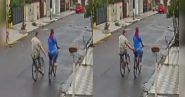 Imagem ilustrativa da notícia Vídeo: homem 'passa a mão' nas nádegas de ciclista na rua