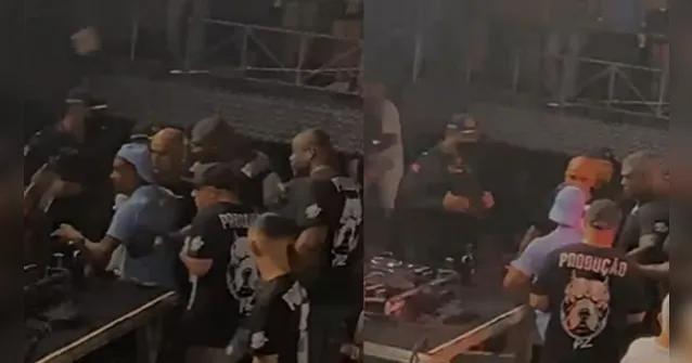 Imagem ilustrativa da notícia Vídeo: PM usa balas de borracha em show de MC Poze em Belém