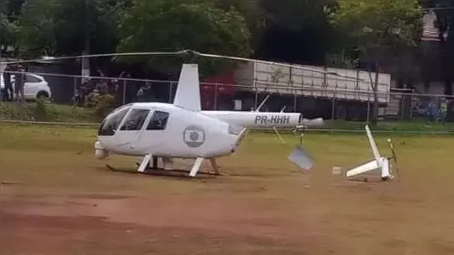 Imagem ilustrativa da notícia Helicóptero da Globo faz pouso forçado e se despedaça