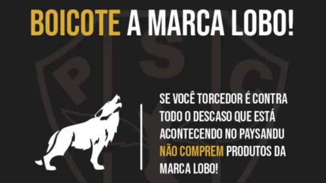 Imagem ilustrativa da notícia Parte da torcida do Paysandu lança boicote à Marca Lobo