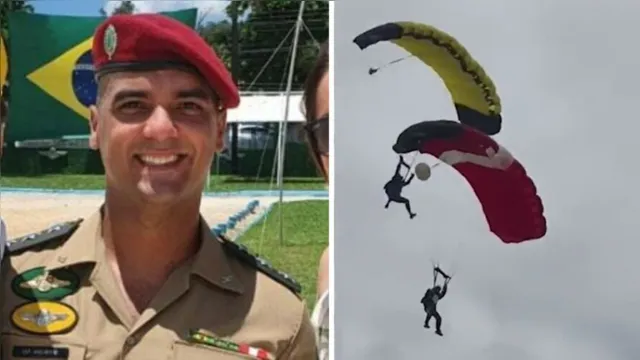 Imagem ilustrativa da notícia Vídeo: militar paraense morre durante salto de paraquedas
