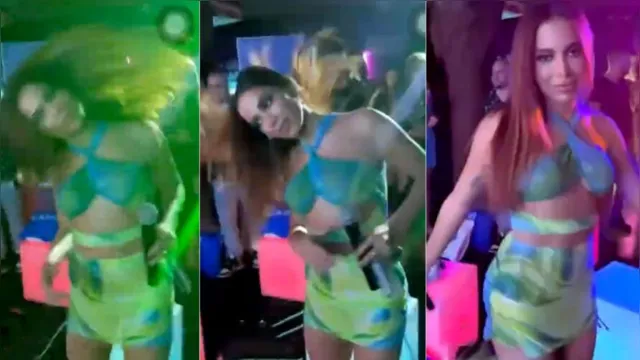 Imagem ilustrativa da notícia Vídeo: Anitta canta e imita Joelma em festa particular