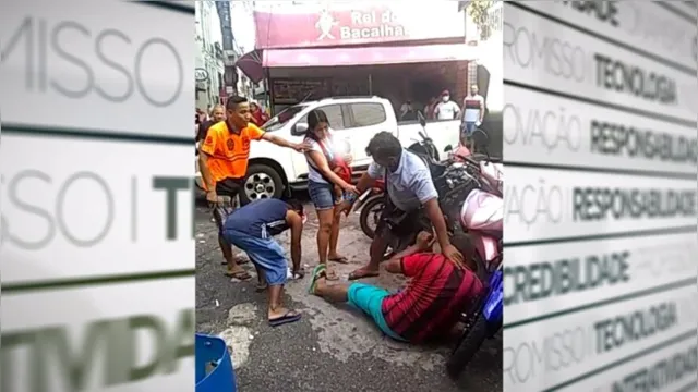Imagem ilustrativa da notícia Vídeo: motorista e ambulante 'saem no braço' em rua de Belém
