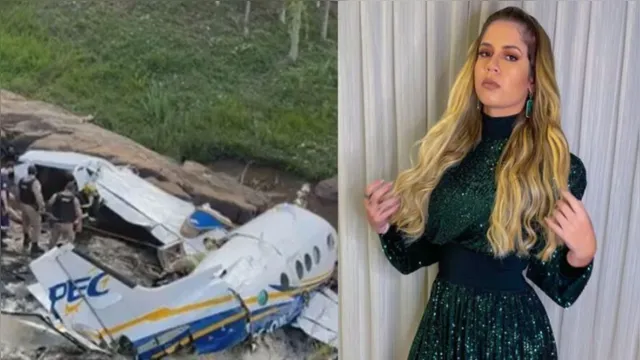 Imagem ilustrativa da notícia Marília Mendonça continua dentro de aeronave que caiu
