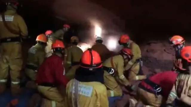 Imagem ilustrativa da notícia Vídeo: teto de caverna desmorona e mata nove em São Paulo