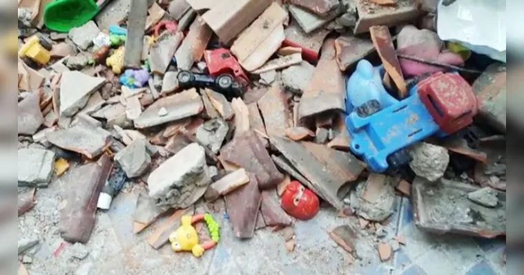 Imagem ilustrativa da notícia Prédio em construção desaba em Belém; veja o vídeo!
