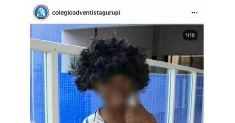 Imagem ilustrativa da notícia Escola posta foto de aluno branco pintado de "preto"