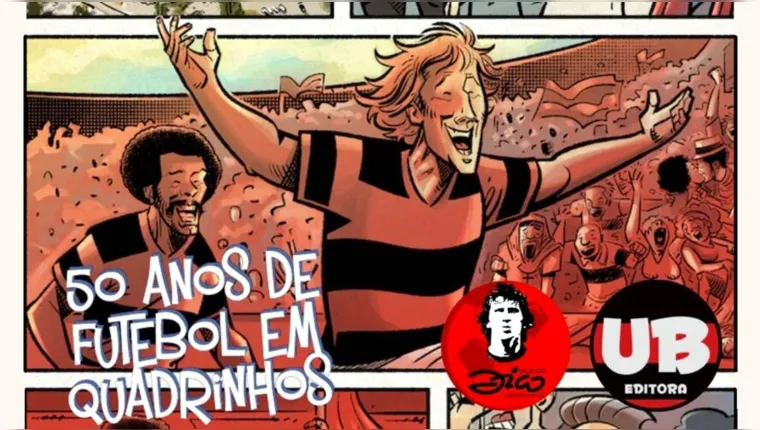 Imagem ilustrativa da notícia Grandes momentos de Zico viram quadrinhos; confira!