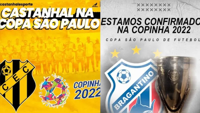 Imagem ilustrativa da notícia Castanhal e Bragantino representarão o Pará na Copinha 2022