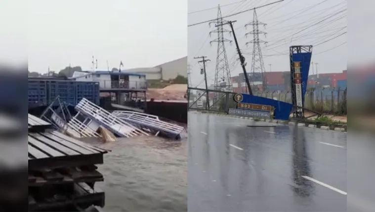 Imagem ilustrativa da notícia Tempestade causa destruição em Manaus; veja os vídeos!