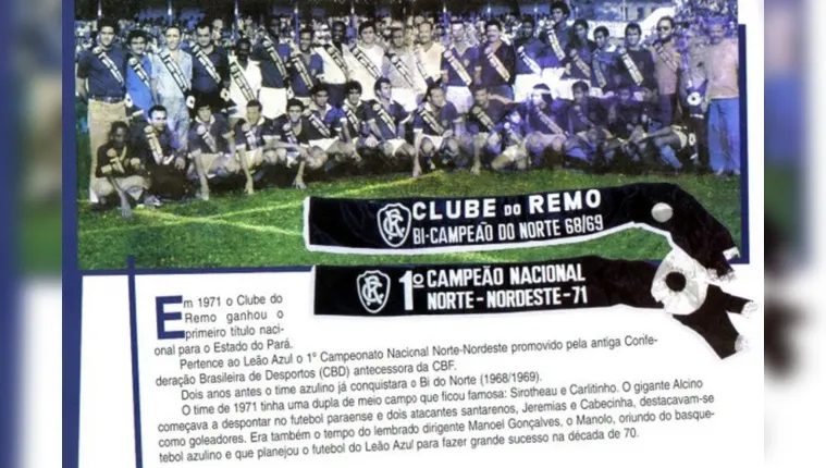 Imagem ilustrativa da notícia Norte-Nordeste: Clube do Remo comemora conquista de 50 anos