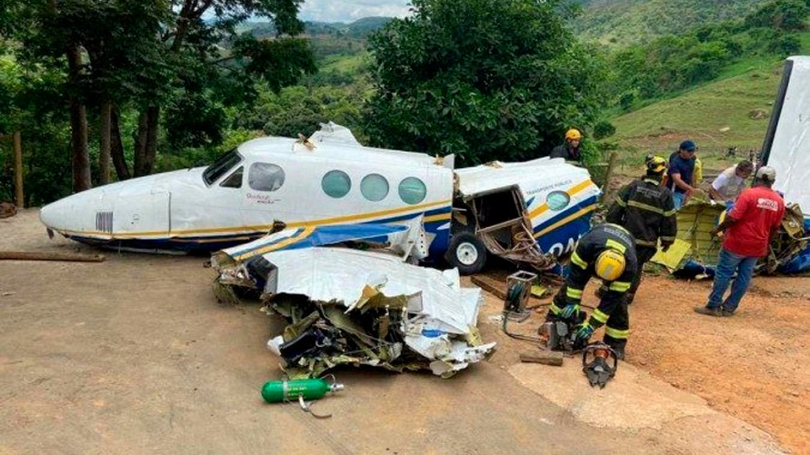 Imagem ilustrativa da notícia Cabo é encontrado em hélice do avião que caiu com Marília 