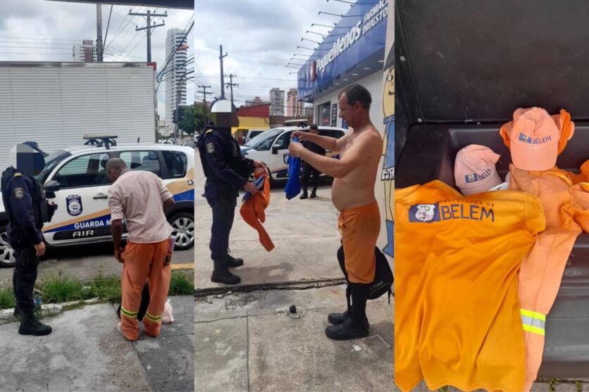 Imagem ilustrativa da notícia: Dupla usava roupa de gari para pedir dinheiro na Pedreira