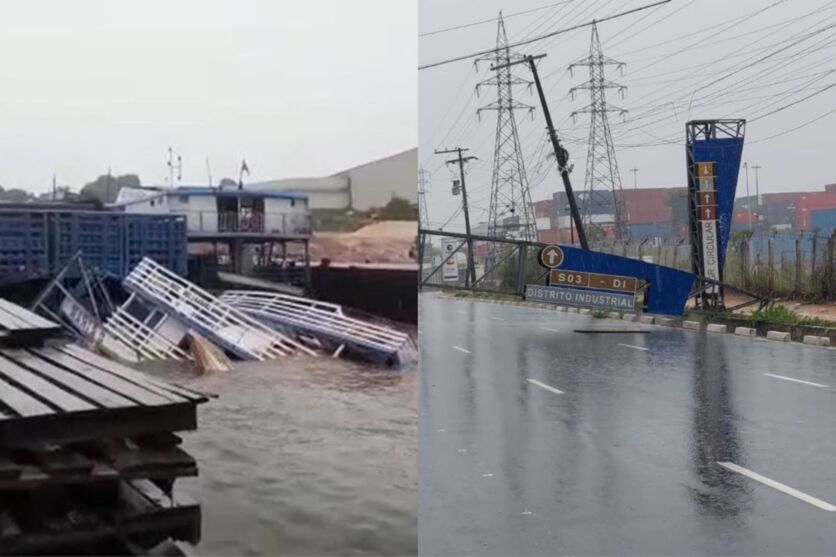 Imagem ilustrativa da notícia Tempestade causa destruição em Manaus; veja os vídeos!