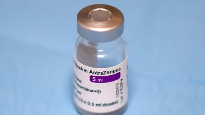 Ampola da vacina AstraZeneca