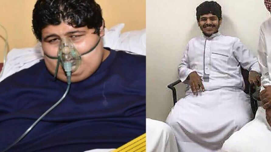 Khaled Mohsen al-Shaeri era considerado o adolescente mais obeso do mundo em 2013