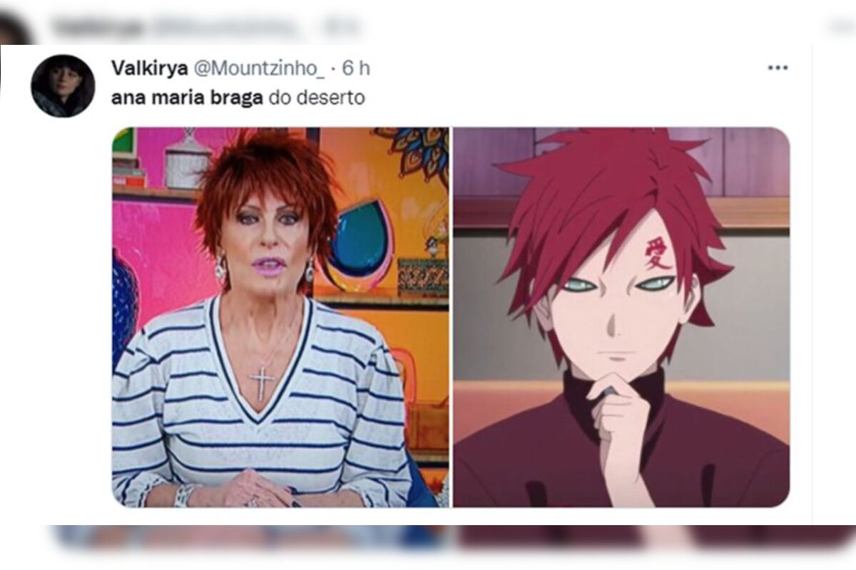 Gente?? Ana Maria Braga abre o Mais Você com abertura de “Naruto”