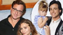 Bob Saget e Ashley Olsen antes e depois da série Full House.