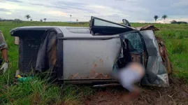 O acidente aconteceu por volta das 17h, na estrada de acesso ao S11D, na zona rural de Canaã dos Carajás