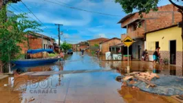 Ruas do Bairro Santa Rosa, na Marabá Pioneira, neste domingo (20)