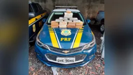Segundo a polícia rodoviária, a droga estava escondida em compartimentos falsos de uma caminhonete