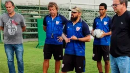Wando foi apresentado ao seu novo time como técnico e já comandou o elenco depois da primeira conversa de perto com os jogadores no estádio municipal Zinho Oliveira
