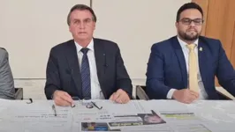 Bolsonaro durante a live desta quinta-feira (13)