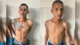 Os assaltantes  Erick César Borges Conceição e Wesley de Souza Carvalho.
