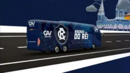 Novo ônibus do Clube do Remo, chamado de "Bonde do Rei"
