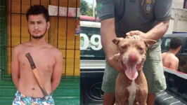 Mário Sales atacou o cachorro do vizinho com um facão.