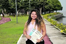 Raquel dos Santos Soares, 21 anos, 
 tenta obter uma nota alta desde 2019