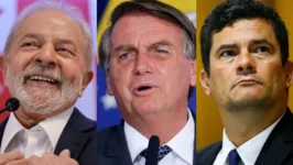 Lula, Bolsonaro e Moro na corrida presidencial