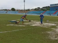 Estádio Navegantão novamente volta ser centro das atenções por causa dos problemas em seu gramado