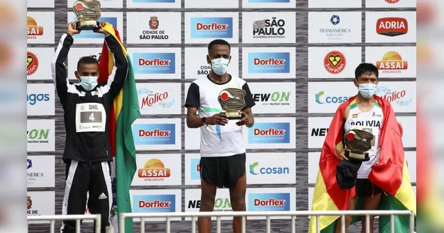 Imagem ilustrativa da notícia Dupla africana retorna ao topo da corrida de São Silvestre