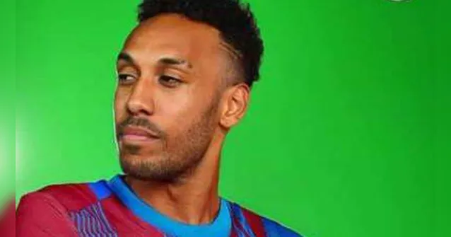 Imagem ilustrativa da notícia Vídeo: Aubameyang se apresenta para reforçar o Barcelona