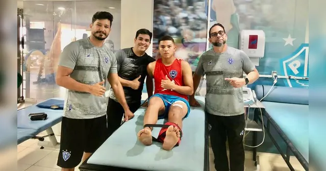 Imagem ilustrativa da notícia Após cirurgia, garoto da base do Paysandu inicia recuperação