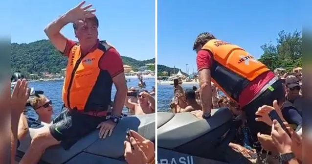 Imagem ilustrativa da notícia Bolsonaro diz que não estava de férias após dias na praia
