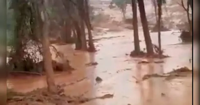 Imagem ilustrativa da notícia Barragem se rompe e causa inundação; veja o vídeo!