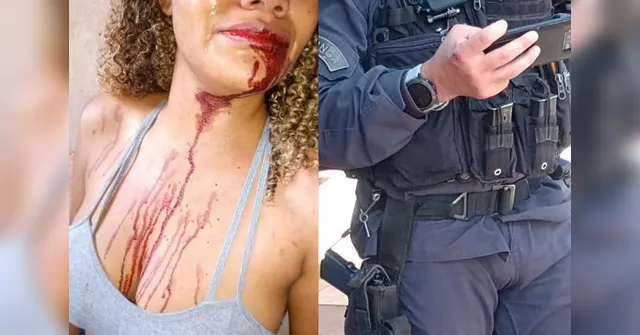 Imagem ilustrativa da notícia Sargento da PM dá soco na boca de mulher em abordagem