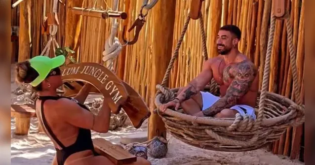 Imagem ilustrativa da notícia Juju Salimeni fala sobre uso do namorado em treino: 100 kg