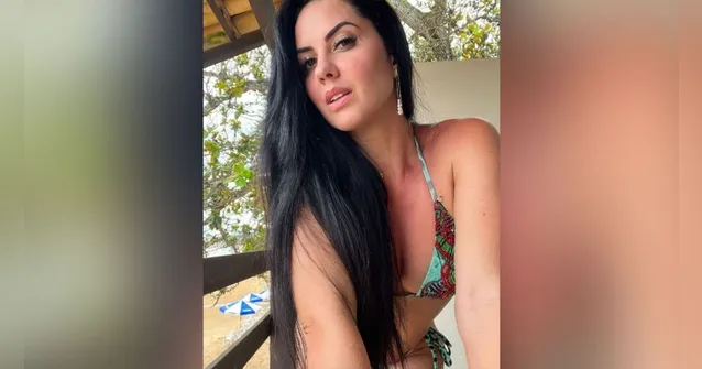 Imagem ilustrativa da notícia Graciele Lacerda aparece empinadinha com biquíni ousado