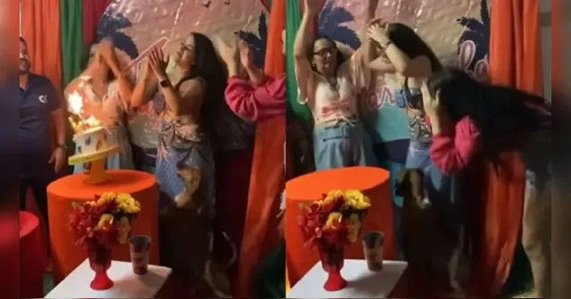 Imagem ilustrativa da notícia Vídeo: Cachorro derruba bolo e rouba primeiro pedaço