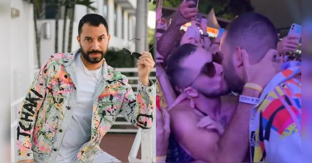 Imagem ilustrativa da notícia Vídeo: Gil beija e pega todo mundo no show de Anitta