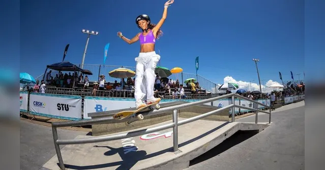 Imagem ilustrativa da notícia Rayssa Leal fatura 1ª etapa do circuito brasileiro de skate