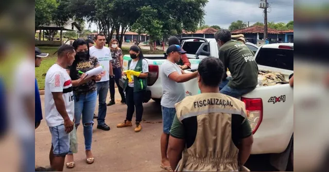 Imagem ilustrativa da notícia Famílias pobres recebem peixes apreendidos em Tucuruí